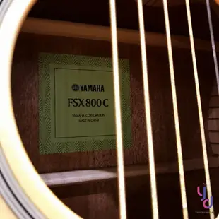 YAMAHA FSX800C FS800 電 木吉他 民謠吉他 面單板 雲杉 附拾音器 公司貨 保固 贈配件