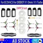 24PCS For ECOVACS For DEEBOT X1 Omni / X1 Turbo Filter Side Roller Brush Parts