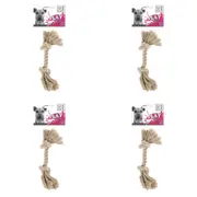 4x M-Pets 26cm Rope Dog/Puppy Interactive Pet Fetch/Exercise Chew Teething Toy