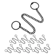 10 PCS Tag Chain Stainless Steel Swing Chains Heavy Duty for Picture Frames