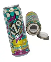 Tea Diversion Can Safe With Large 1 ¾" x 6" Interior Hiding Place