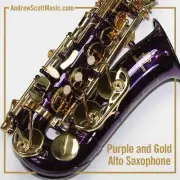 Purple Alto Saxophone, New in Case - Suitable for both Professionals & Students