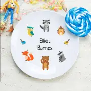 Woodland Inspired Personalised Plate