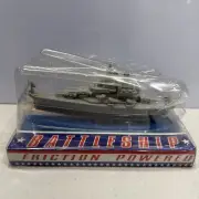 Friction Powered Battleship Vintage Kids Toy Military War