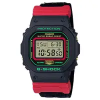 在飛比找蝦皮商城優惠-【CASIO】卡西歐 G-SHOCK 聖誕風格方框帆布錶帶電