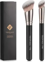 Foundation Contour Brush Set, 2PCS Angled Synthetic Kabuki Brush for Blending Se