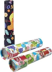 CHICAMPERA 3Pcs Educational Kaleidoscope for Fun Plaything Stimulates Vision Emotion Development Present for Young Learners Styles Included