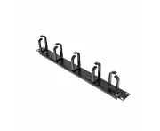Star Tech 1U 48cm Metal Rackmount Cable Management Panel Server Rack Cabinet