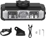 Bike Front Light Rechargeable | 1000 Lumens Daytime Running Light - 7 Modes Waterproof Rechargeable Riding Cycling Accessories for Road Commuting