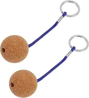Mipcase Decorative Floating Cork Keychain for Boating Kayaking Fishing Surfing Unique Lightweight Key Ring for Water Sports Easy to Attach to Bags and Keys