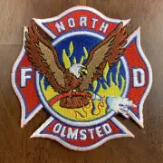 North Olmstead Ohio Fire Department Patch OH Eagle Flames Rescue New