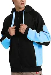 [BIG BEE] Zip Hoodie Jumper Fleece Sweatshirt Black Unisex