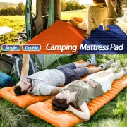 Self Inflating Camping Mattress Pad Hiking Sleeping Tent Mat Air Bed King Single