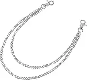 [Lyvixora] Wallet Chain & Pants Chain – 2-Layer Hip Hop Punk Belt - Gothic Silver Trousers Accessories for Women & Men