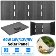 60W Folding Solar Panel IP65 Waterproof Portable Solar Panel Charger Solar Cell
