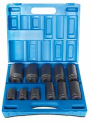 Action 605421101 - Impact Socket Set 3/4" Drive 11 Piece Truck Wheel Service - Bud Wheel 6-Point