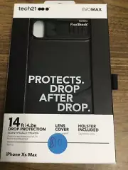 Tech21 Evomax Series Cellphone Case With Holster For Apple iPhone XS Max, Apple,