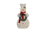 150cm White Outdoor Christmas Snowman with Lights