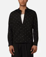 [KSUBI] Ksubi Polka Plus Button Up Shirt Black - Size M M Black