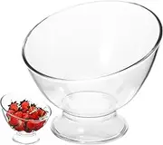 VALICLUD Transparent Fruit Bowls Multi Function Ice Cream and Salad Bowls for Entertaining Design for Birthdays Weddings and Christmas Stackable and Portable for Indoor Outdoor Use