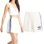 ADIDAS TERRY SHORTS 女 白 運動 休閒 抽繩 復古 口袋 三葉草 短褲 IT9841