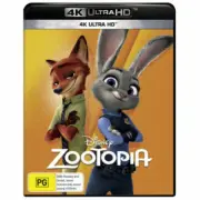 Zootopia (4K UHD) BLU-RAY NEW (Region B Australia)