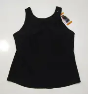 32 DEGREES Black Tank Top Built In Shelf Bra Sleeveless Shirt Sz XL Womens