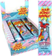 Sour Power® Candy Straws, Cotton Candy, 1.75 oz (Pack of 24)