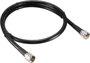 TOP-VIGOR RG213 Coaxial Cable 3Ft/92cm UHF Male PL-259 to UHF Male PL-259, 50 Ohm Low Loss Coax Cable for HAM & CB Radio, Antenna Analyzer, Security CCTV Camera