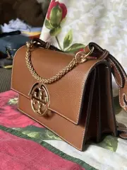 Tory Burch Miller Shoulder Leather Bag /Light Umber/ OS/$548