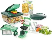 Genius Nicer Dicer Chef (15 Parts) | Fruit Cutter, Vegetable Cutter, Onion Cutter, Chopper, Vegetable Slicer, Mandolin