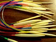 16" Colorful Circular NaturalDiscounts on 2+ Bamboo Knitting Needles