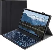 leleyo Tablet Keyboard Backlit Case for Amazon Fire Max 11 11 Inch Smart Cover Magnetic with Removable Wireless Bluetooth Keyboard Backlit for Fire Max 11, Black