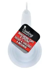 Cooking Concepts White Plastic Measuring Cup & Spoon Sets