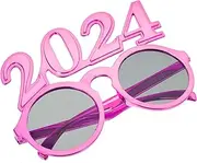 [TOZLU] 2024 Glasses Colorful Glasses Photo Photo Props Eyeglasses Props New Year Party Decors Performance Glasses Clothing Party Supplies Decorative Mirror Decorate PC Rosy