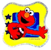 **VINTAGE** Glittery ELMO BADGE theme Sandylion Stickers