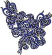 JEWEDECO 5 Pairs Traditional Embroidery Iron Patches for Clothing Durable Appliques for Wedding and Performance Costumes Decorative Patches Reliable and Faderesistant Design