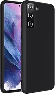[ZUSLAB] Galaxy S21 FE 5G 2022 Case Nano Silicone Shockproof Gel Rubber Bumper Protective Cover for Samsung - Black