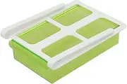 Zerodeko Green Refrigerator Rack 1pc Fridge Shelf Organizer Fridge Drawer Abs Material