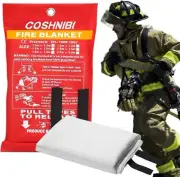 Fire Blanket Emergency Fire Blanket for Home & Kitchen High Heat Resistant Fire