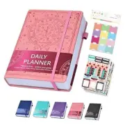 2025 Leather Undated Daily Planner (5.5 x 8.5''), Weekly & Monthly Life