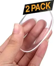2 Pack Silicone Makeup Sponge [Washable] Premium Quality - Gel Foundation Makeup and Puff BB - Best Silisponge Cosmetic Beauty Tools Blender [Clear]