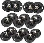 Holibanna 8Pcs Self Adhesive Mini Casters Swivel Wheels for Easy Movement of Storage Boxes and Bins for Organizing Spaces