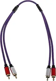 HAMPPLIES Male to Male Audio Cable Extension for Tv Computer Speaker and Amplifier Dark Violet