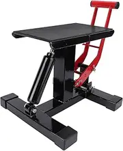 Motorcycle Jack Dirt Bike Stand Lifts, Adjustable Height Hydraulic Lifts Save Effort Hoist Table Height Lifting Stand, 330Lbs Capacity for Offroad Motorcycle Maintenance Repair