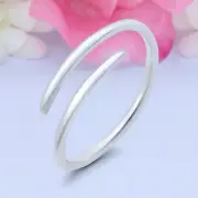 4mm Wraparound Band 925 Sterling Silver Toe Ring Thin Adjustable Toe Ring