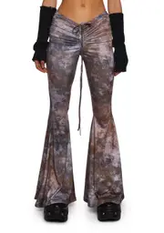 [DARKER WAVS] Fader V-Cut Washed Bell Bottoms - Rust