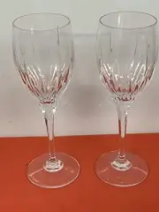MIKASA CRYSTAL -- ARCTIC LIGHTS -- WATER GOBLETS (2)