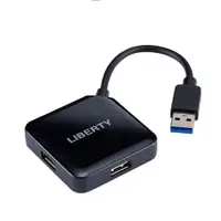 在飛比找e-Payless百利市購物中心優惠-【LIBERTY利百代】4PORT USB3.0集線器-黑 