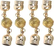 NUOBESTY 1set Jewelry Accessories Clasps for Necklaces Pendant Clasps Jewelry Clasps Connector Jewelry Buckle Necklaces Magnetic Buckles Delicate Magnetic Clasp Keychain Clasp Golden 4pcs
